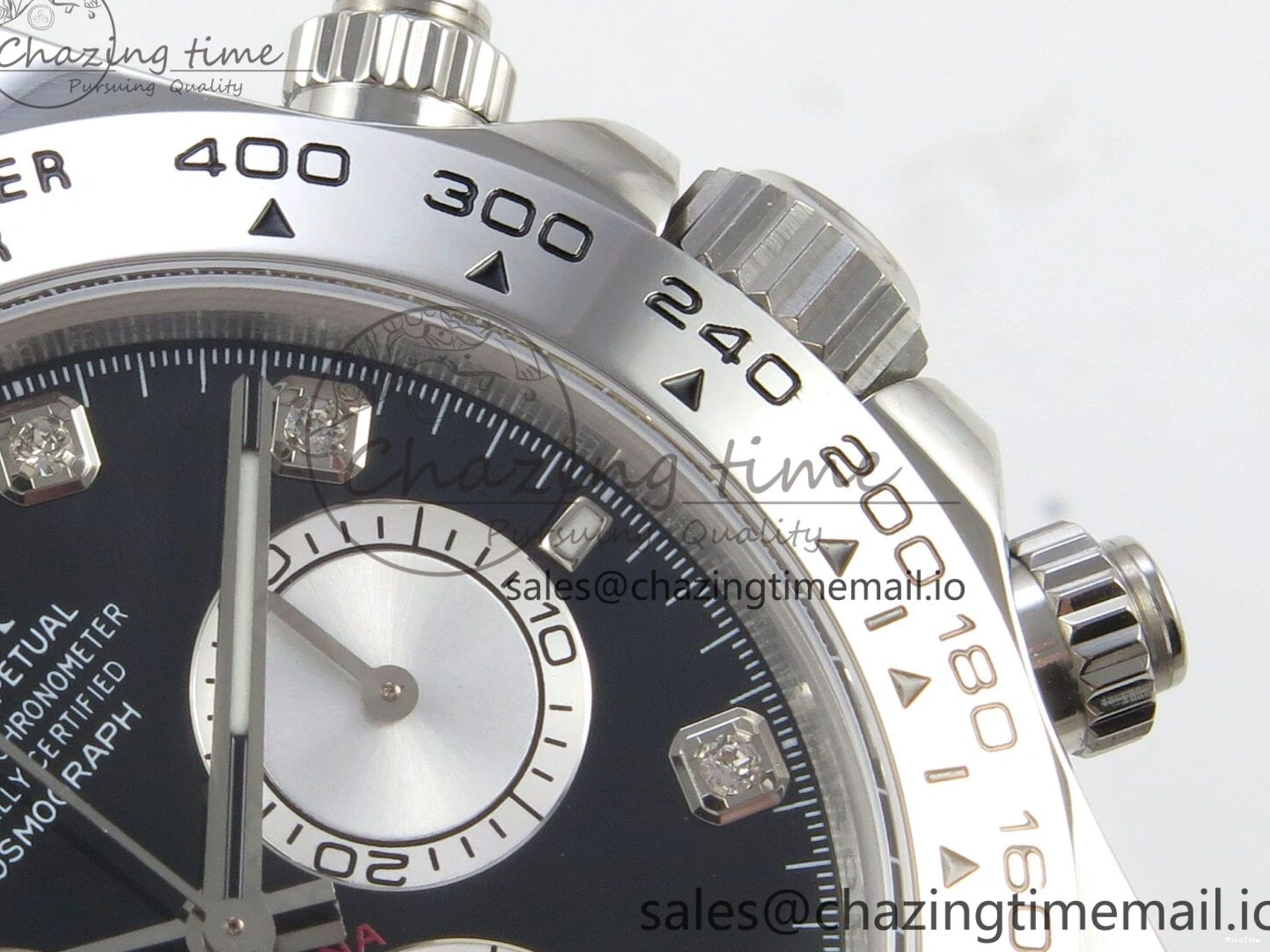 MiroTime 0327 Tailored Daytona 126509 Clean 1:1 Best Edition Black SS Dial on SS Bracelet Super Clone DD 255